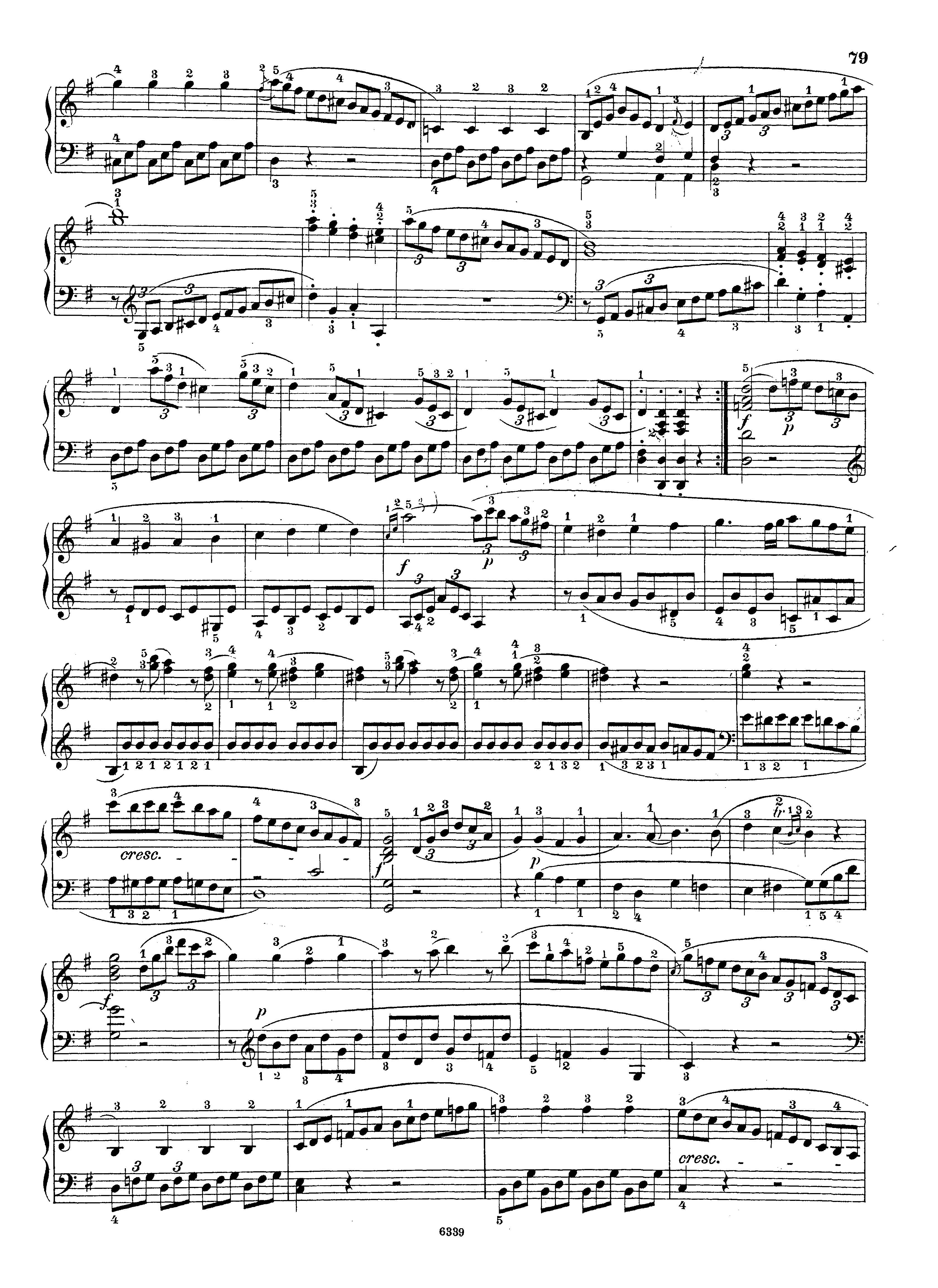 無料楽譜】ベートーヴェン「ソナタ 第20番 ト長調 Op.49-2」