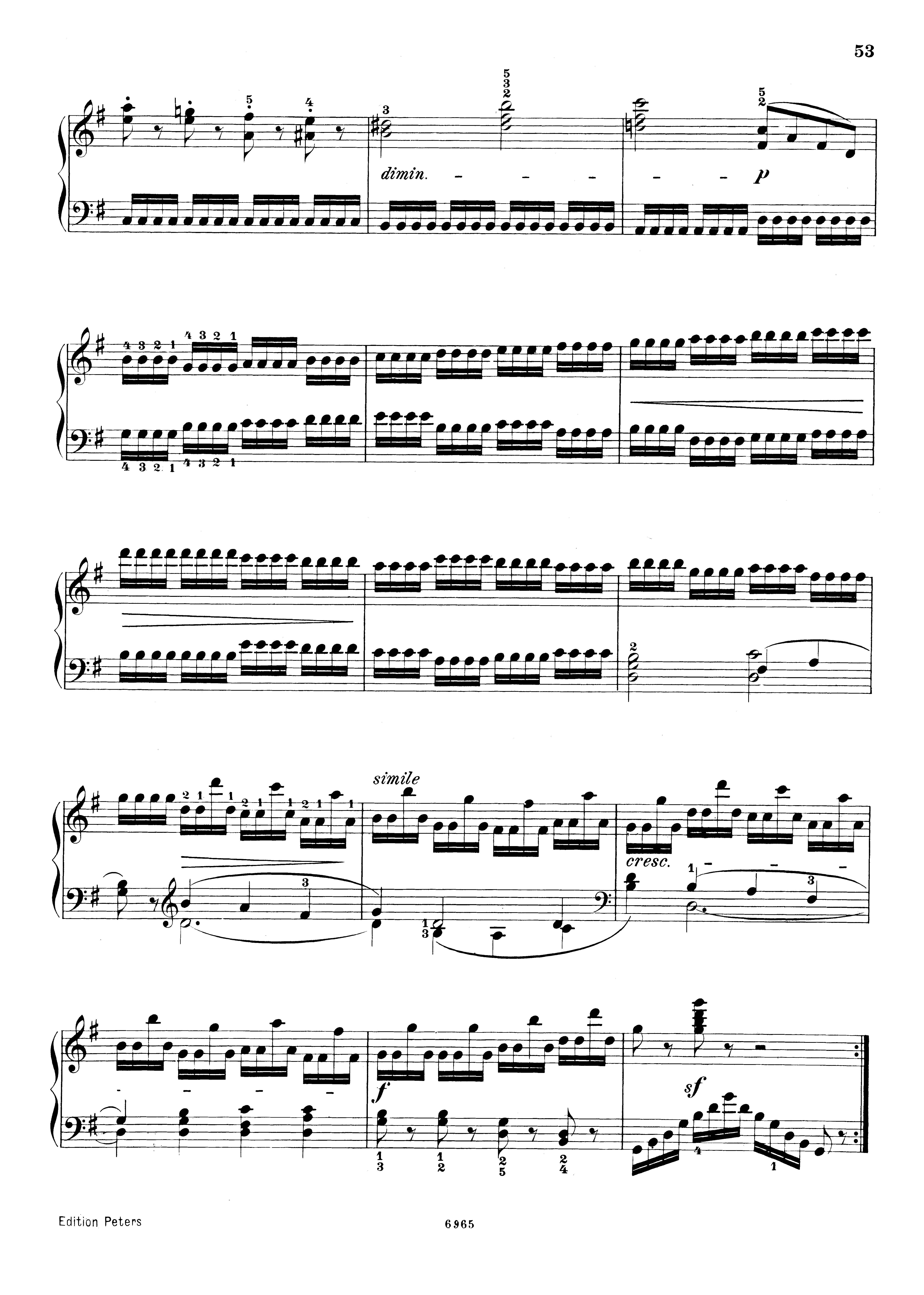 無料楽譜】ツェルニー「ツェルニー40番 第22番」